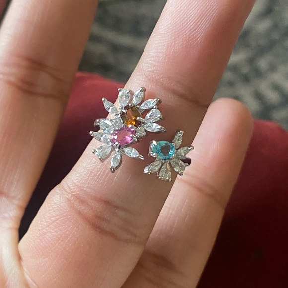 S925 designer Natural Tourmaline ring - Picture 15 of 16